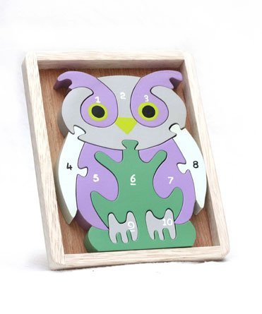 Owl Wooden Jigsaw Puzzle - Handmade Puzzles for Kids - Artisan Island